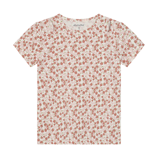 Minymo - All Over Print T-Shirt with Shoulder Detail