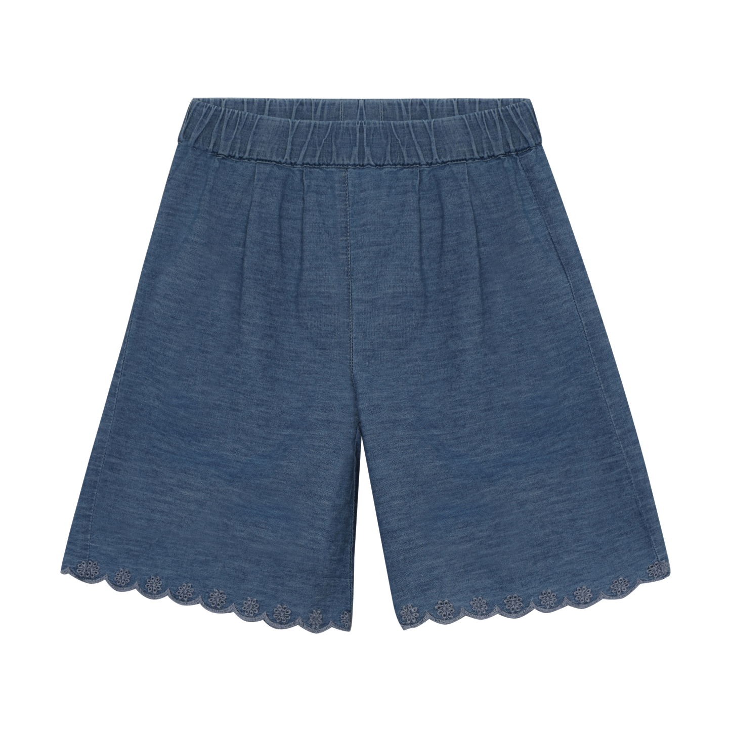 Minymo - Scalloped Denim Shorts