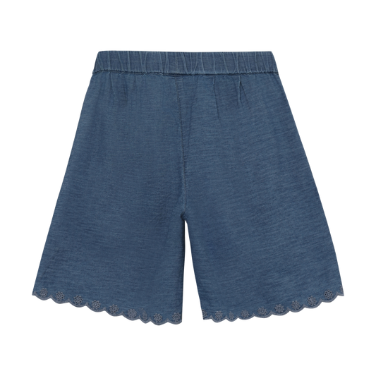 Minymo - Scalloped Denim Shorts
