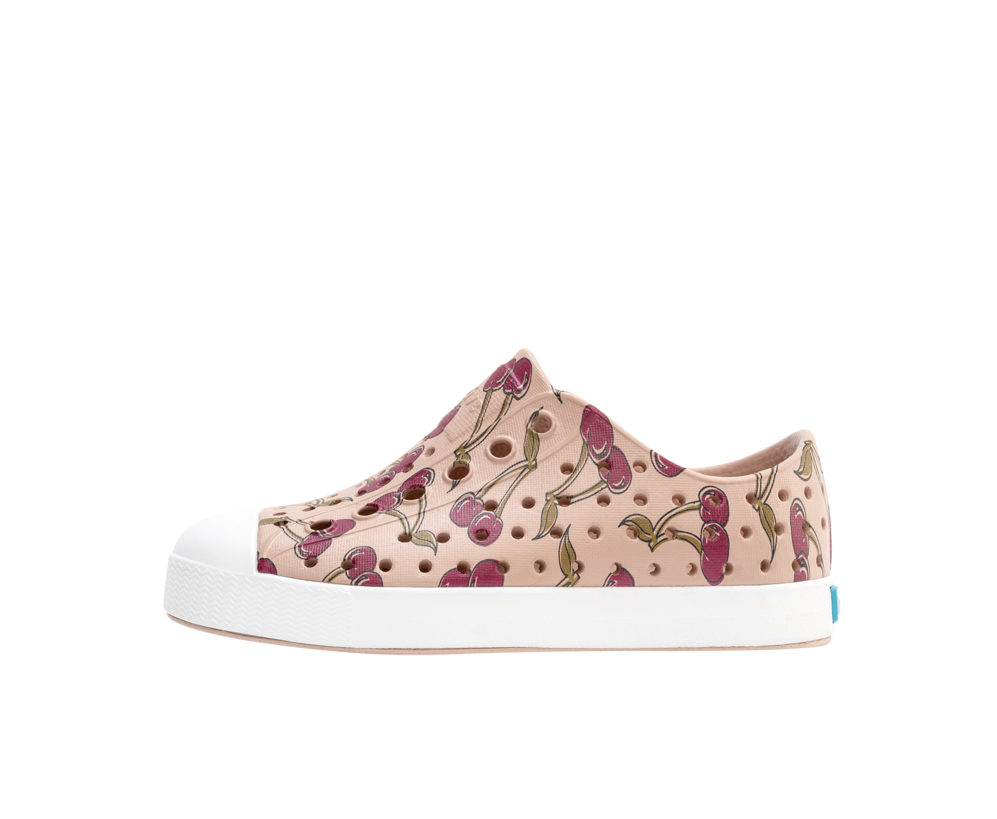 Native Shoes - Jefferson Print Kids - Chameleon Pink/Shell White/Root Cherry