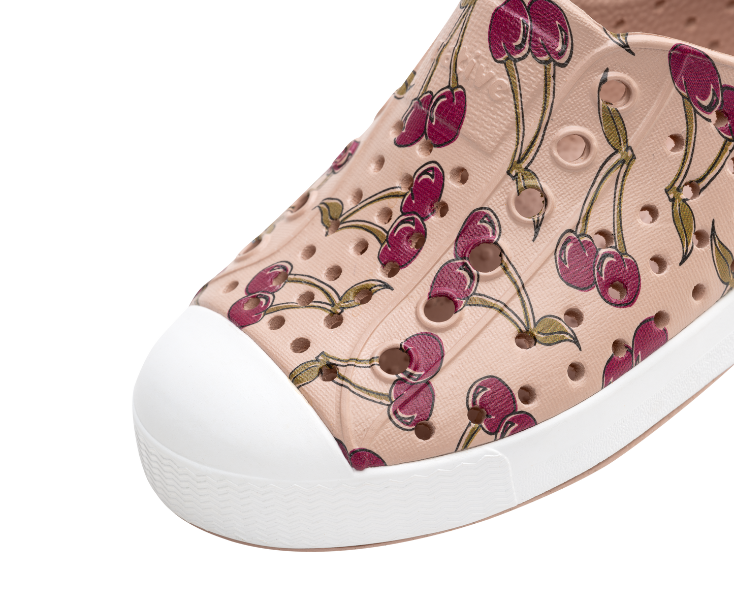Native Shoes - Jefferson Print Kids - Chameleon Pink/Shell White/Root Cherry