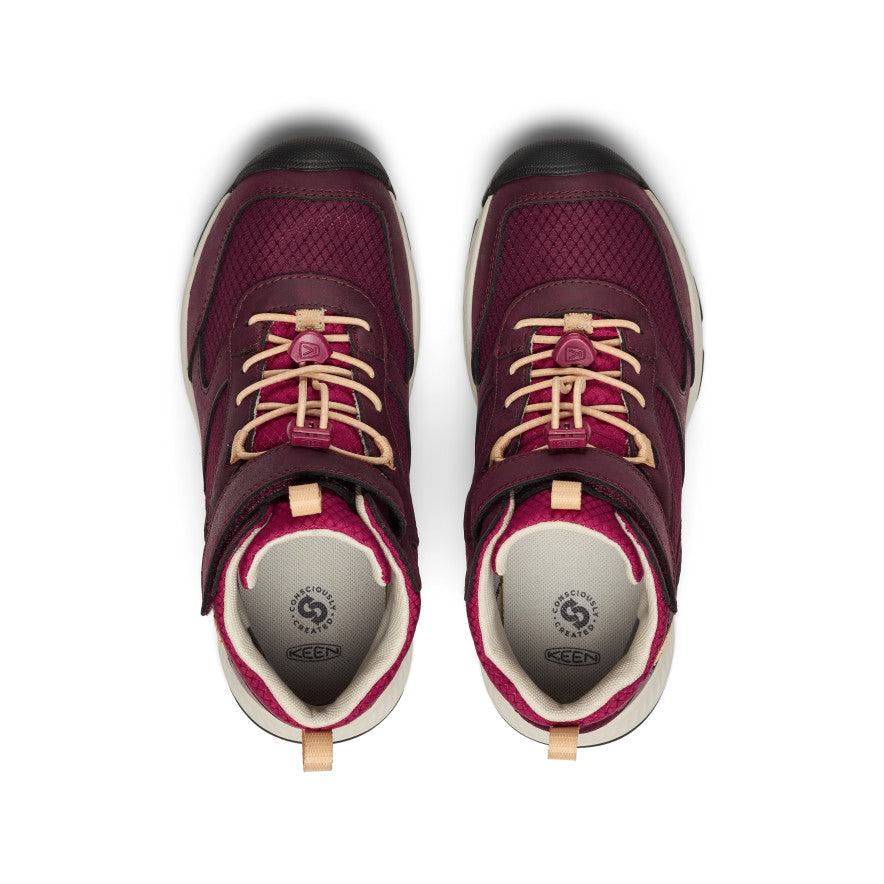 Keen - Skua Waterproof Boot - Big Kids -  Beaujolais/Peach Fuzz