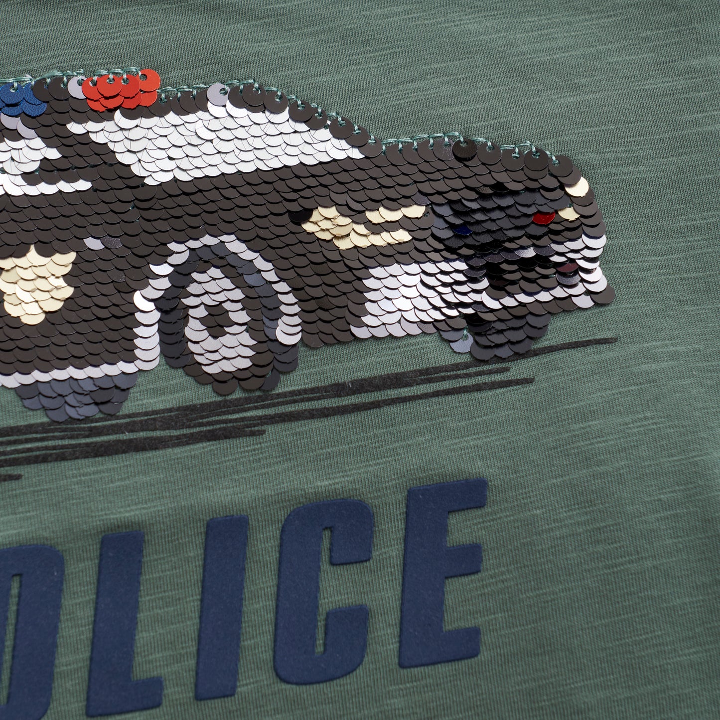 Minymo - Long Sleeve Police Car Flip Sequins T-shirt - 5 years