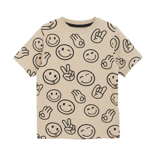Minymo - Short Sleeve Smiley T-shirt - 5Y