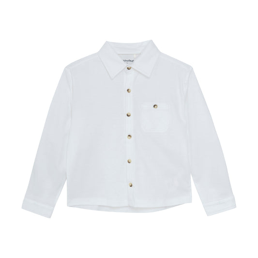 Minymo - White Collared Button Down - 5 Youth