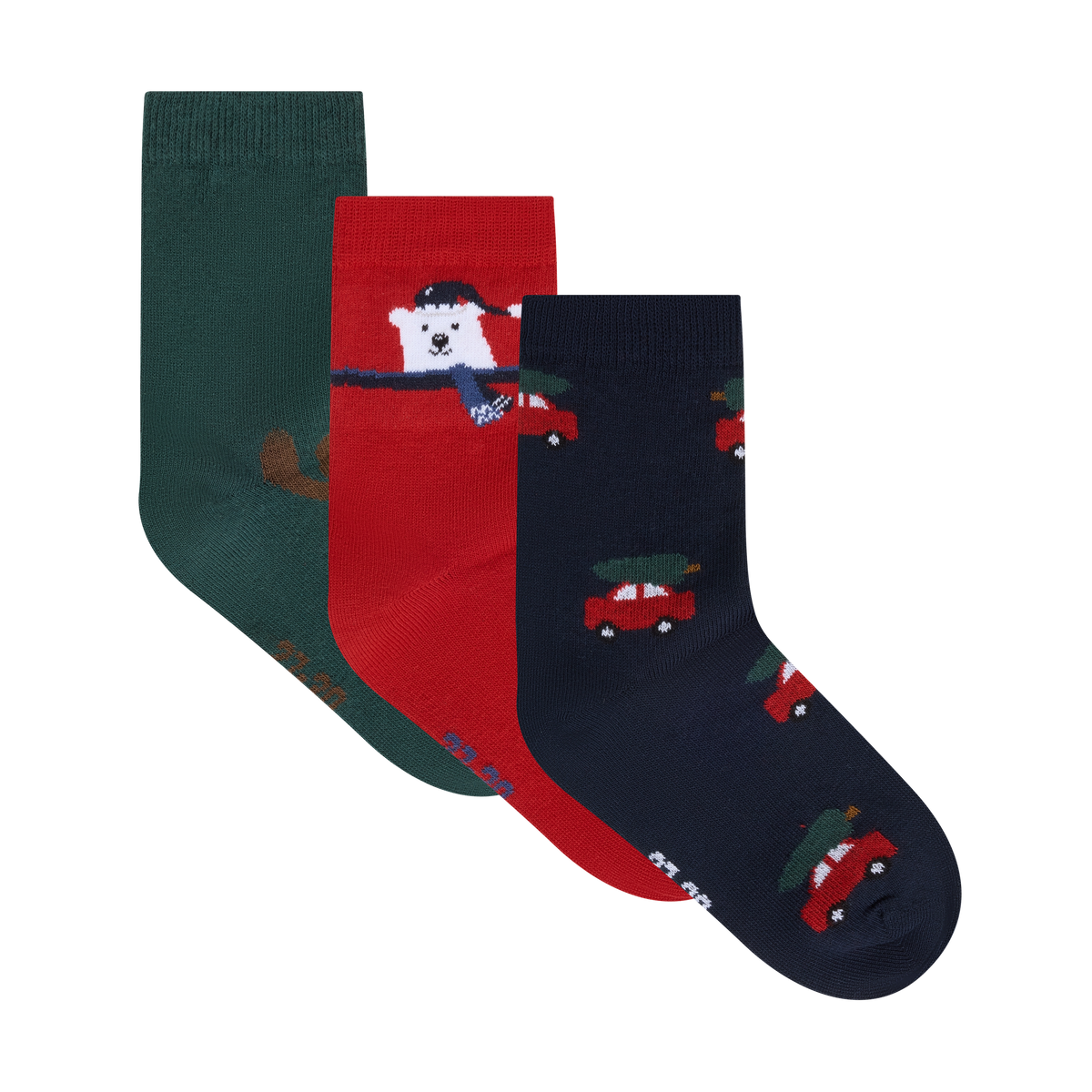 Minymo Cotton Christmas Socks 3 Pack