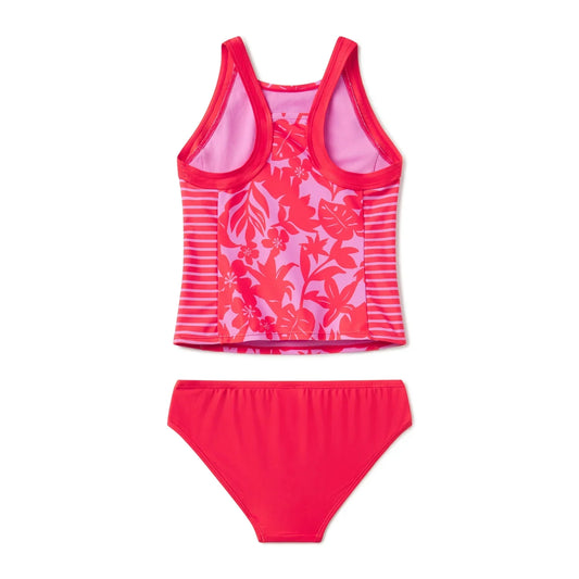 Speedo Print Block Tankini Set