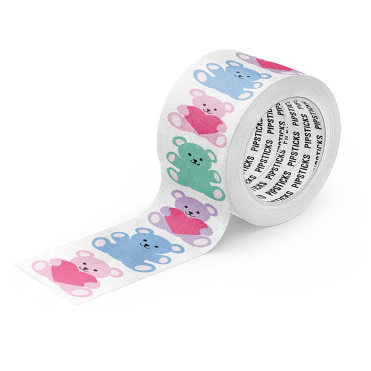 Pipsticks - Stuffed Bears Stickers on the Roll (Sold by the Section)