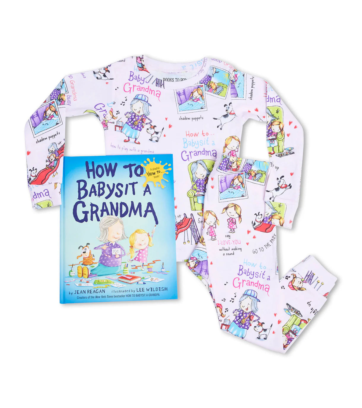 Books to Bed - How To Babysit A Grandma - Flat Pack PJ Set With Book