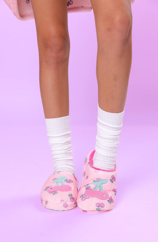 OMG Accessories - Cherry Printed Slippers