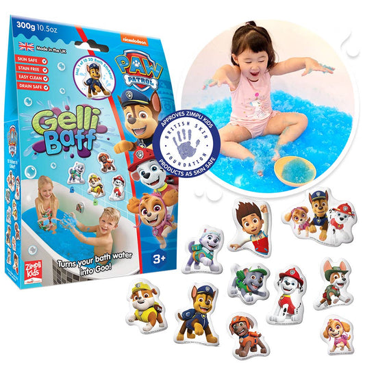 Zimpli Kids - Paw Patrol Gelli Baff Kids Sensory Bath Toy + Bath Sticker