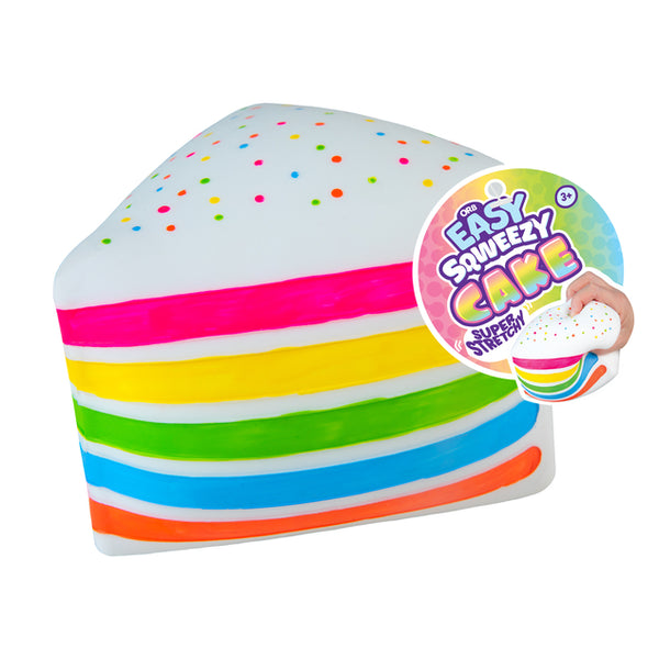 ORB Easy Sqweezy Rainbow Cake Squishy Fidget Toy