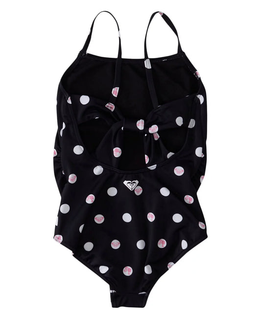 Roxy - Barbie Polka Dot Low Back One Piece  Swim Suit -  5Y