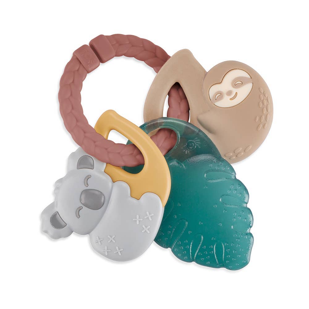 Itzy Ritzy Canada - Tropical Itzy Keys Texture Ring With Teether + Rattle