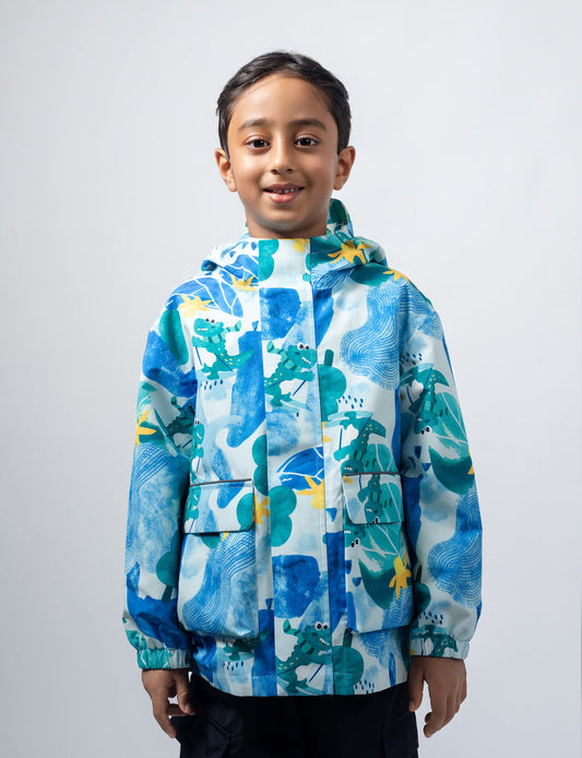 Walking Pi - Little Stanley Fleece Lined Rain Jacket