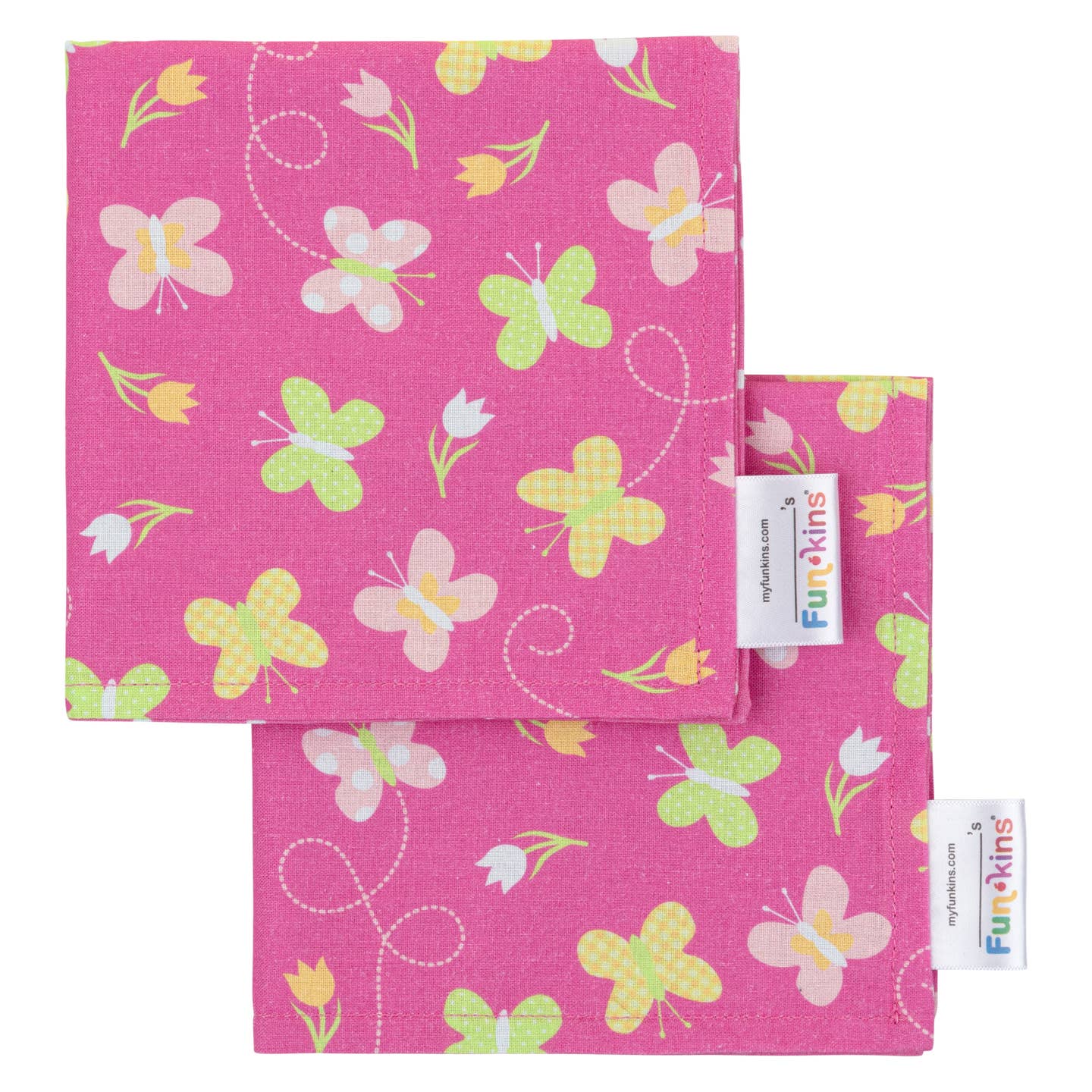 My Funkins - Cloth Napkins For Kids 2 pk - Butterflies
