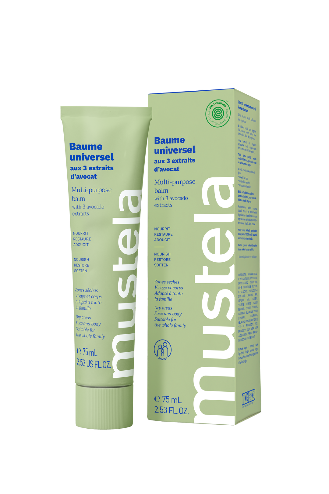 Mustela Certified ORGANIC Universal Balm with 3 avocado extracts 75mL