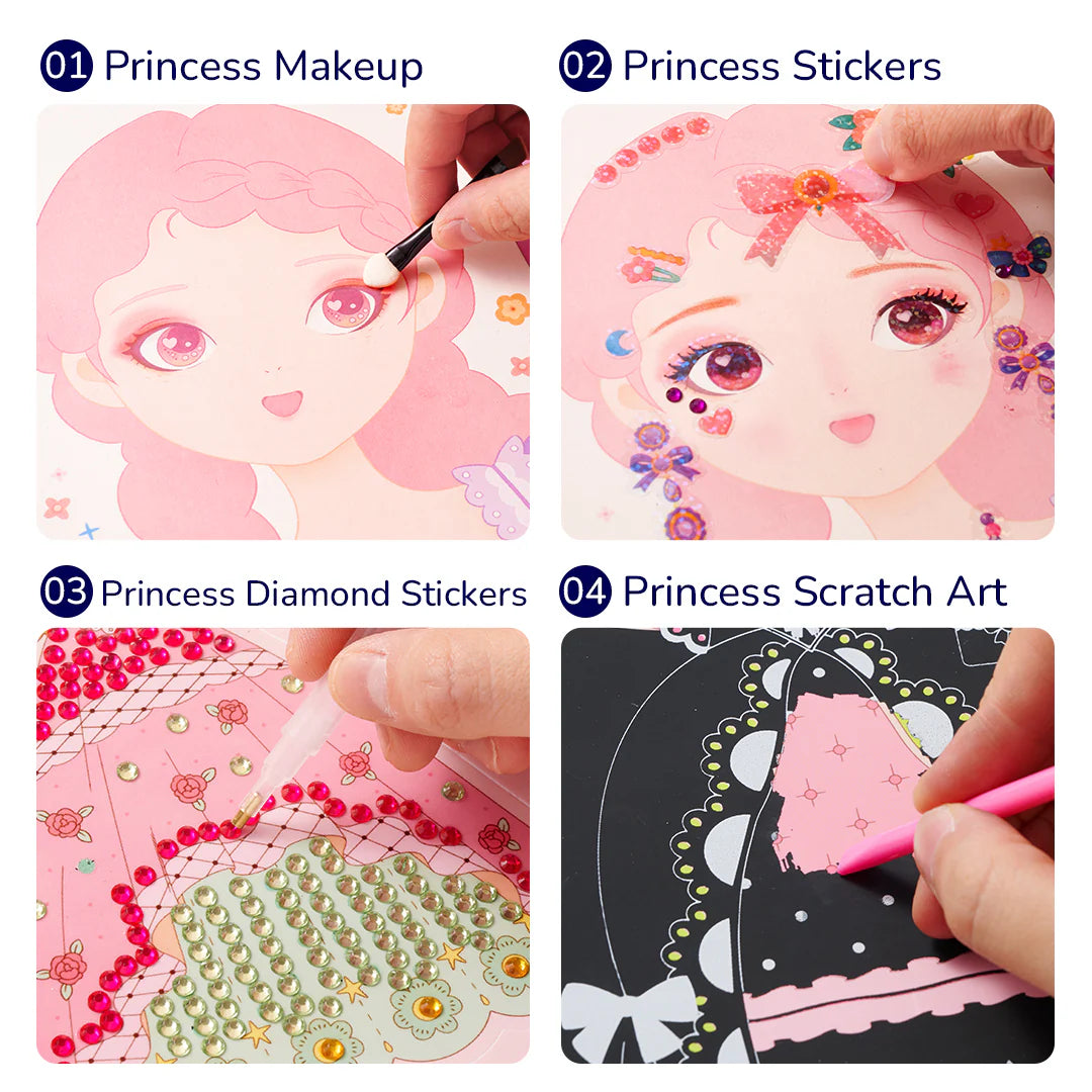 Mideer - 3-in-1 Dress Up Game Set: Princess Fashion Show