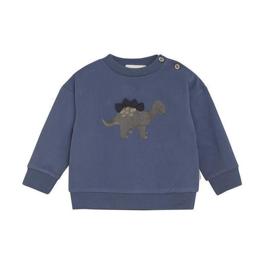 Minymo - Baby Sweater Dino Blue - 3M