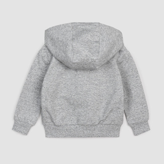 Miles The Label - Basics Zip-Up Hoodie -  Heather Grey