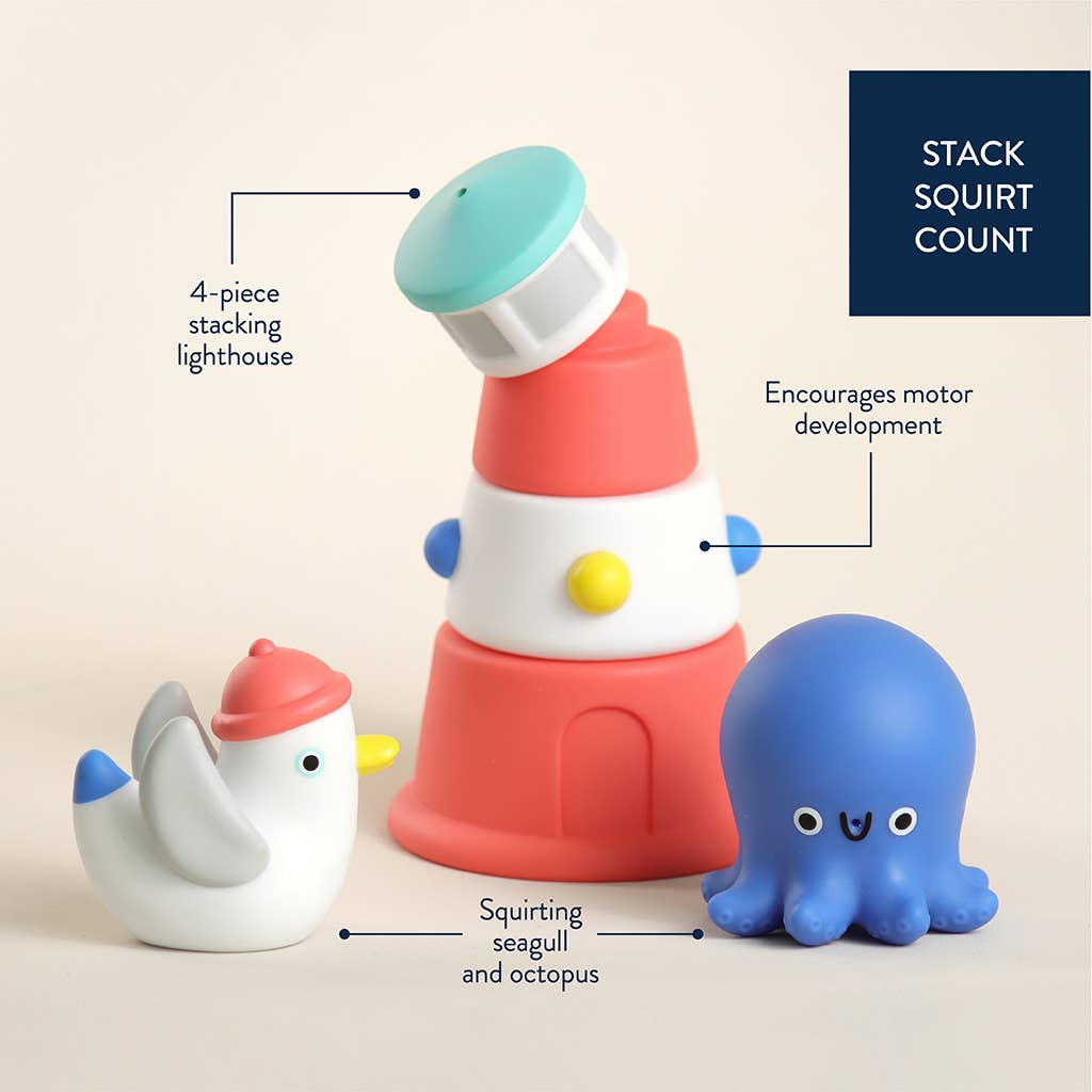 Itzy Ritzy - Itzy Stack & Squirt Bath + Water Toy