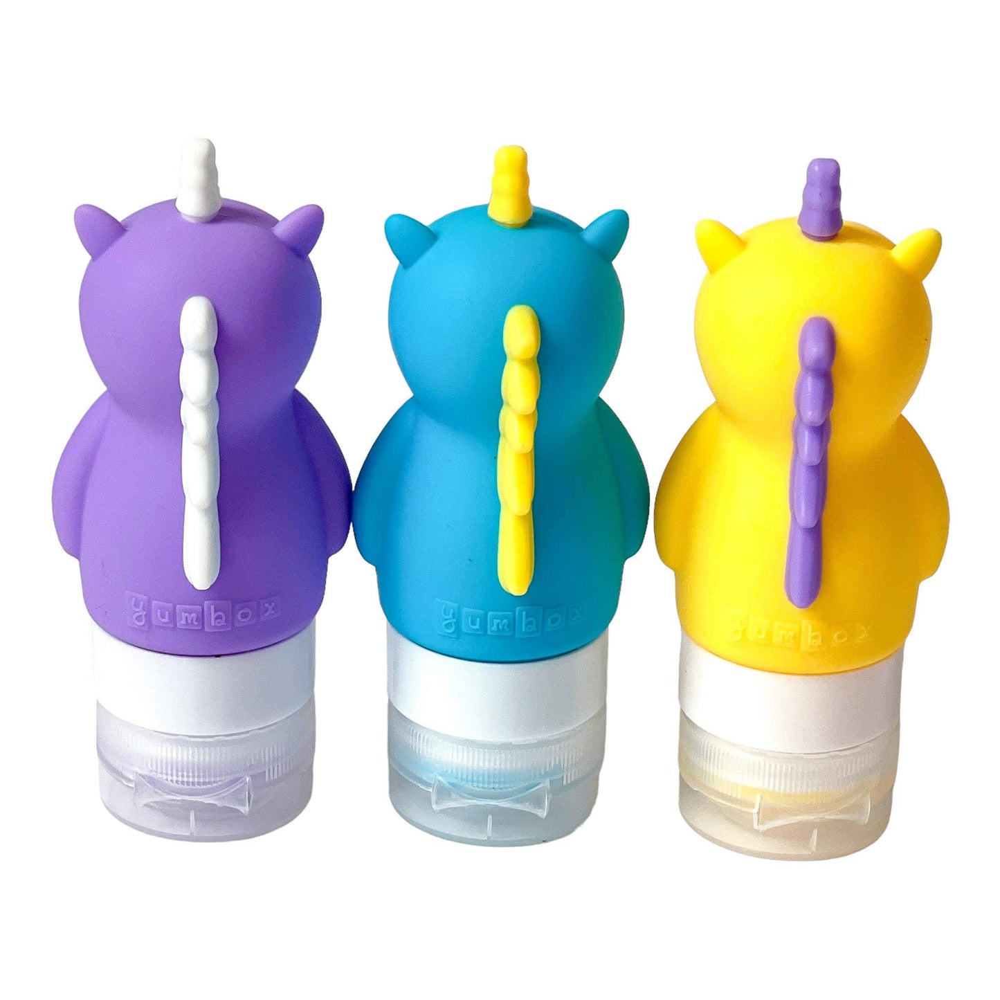 Yumbox - Set of 3 Unicorn-Shaped Leakproof Silicone Condiment Squeeze