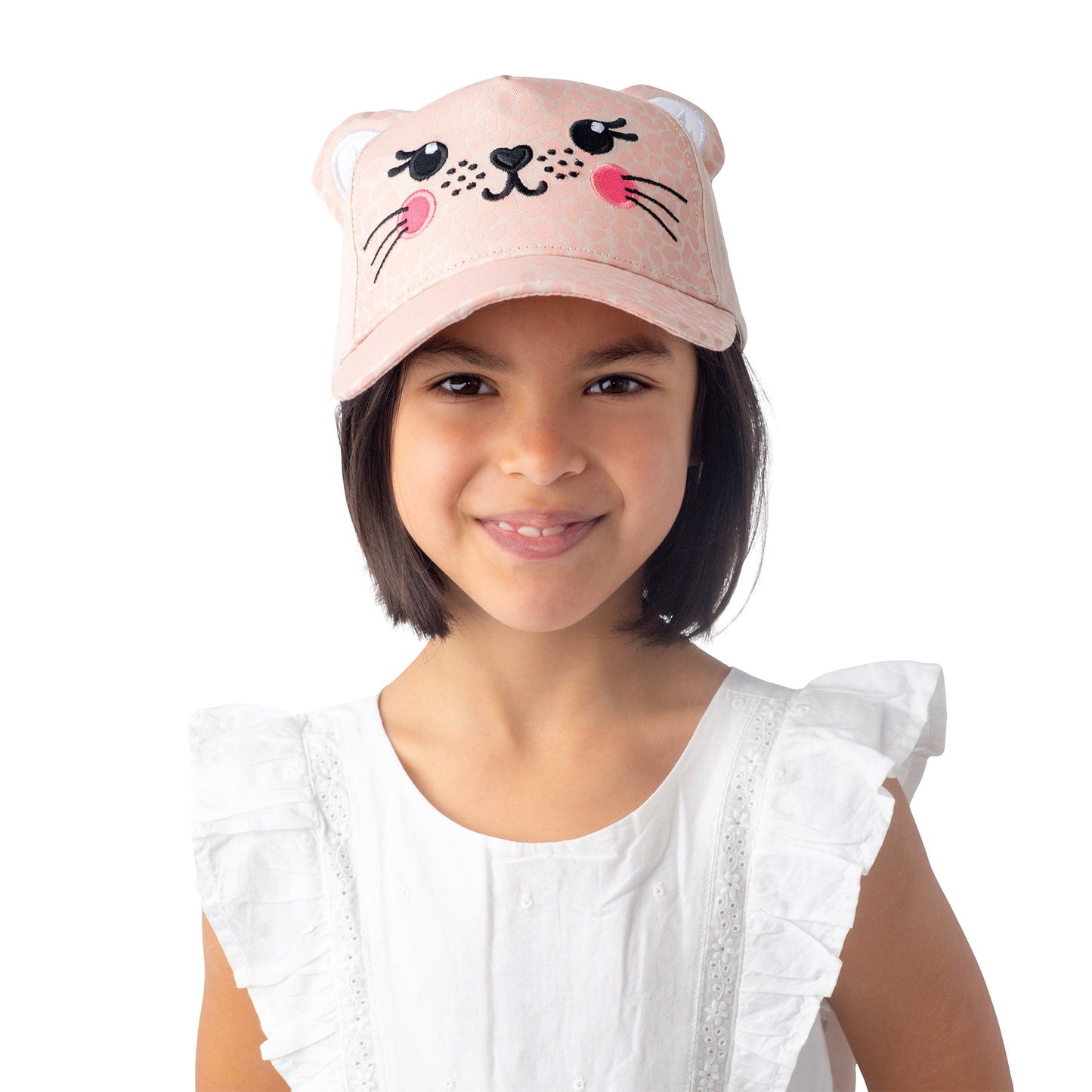 Flapjackkids - Kids Upf50+ 3D Cap - Leopard (4-6Y)