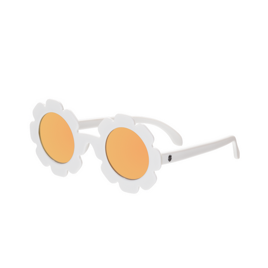 Babiators The Daisy: White Flower w/ Polarized Gold Lens Sunglasses