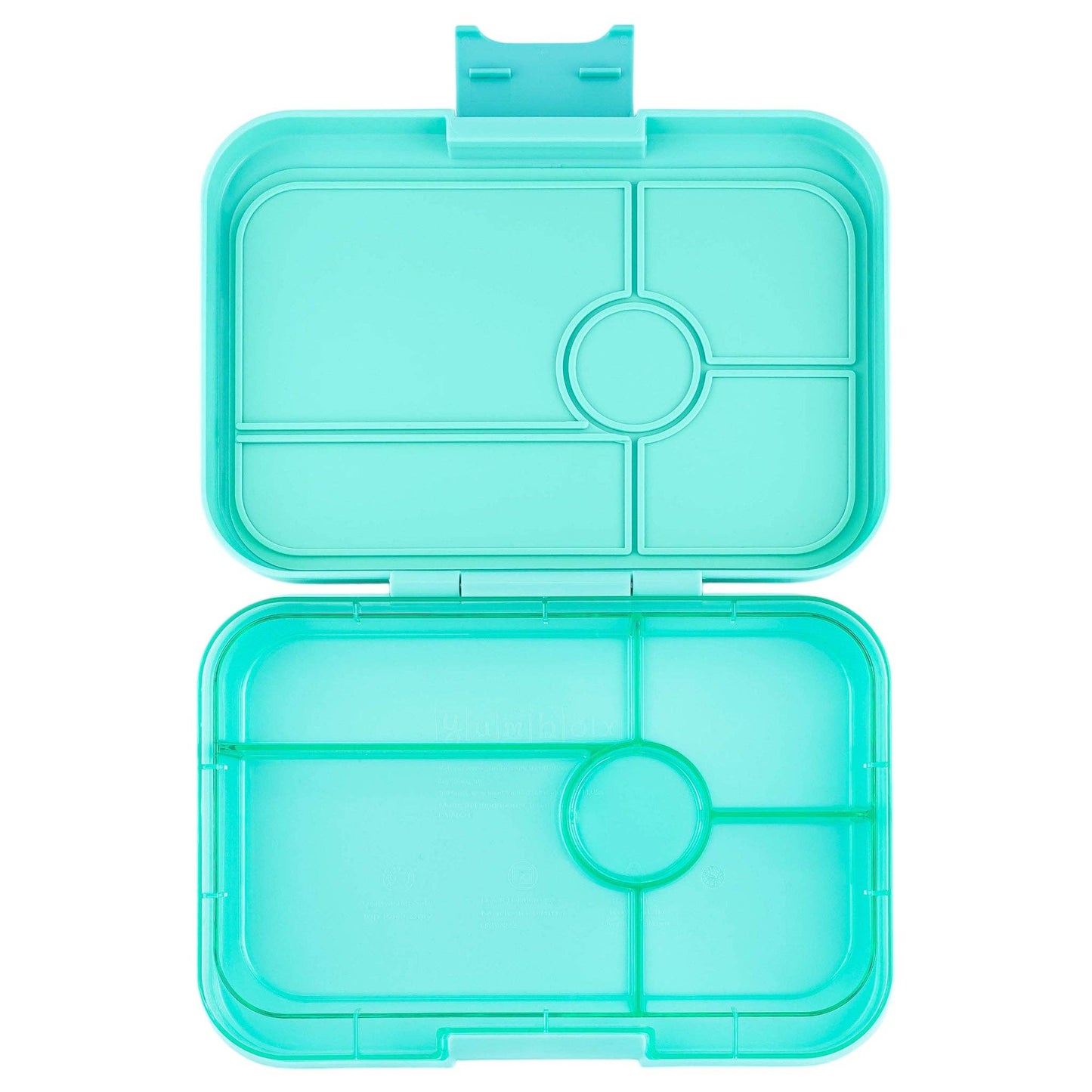 Yumbox - Leakproof Yumbox Tapas Bali Aqua - 5 Compartment Bento Box with Clear Aqua Tray - Extra Large Size