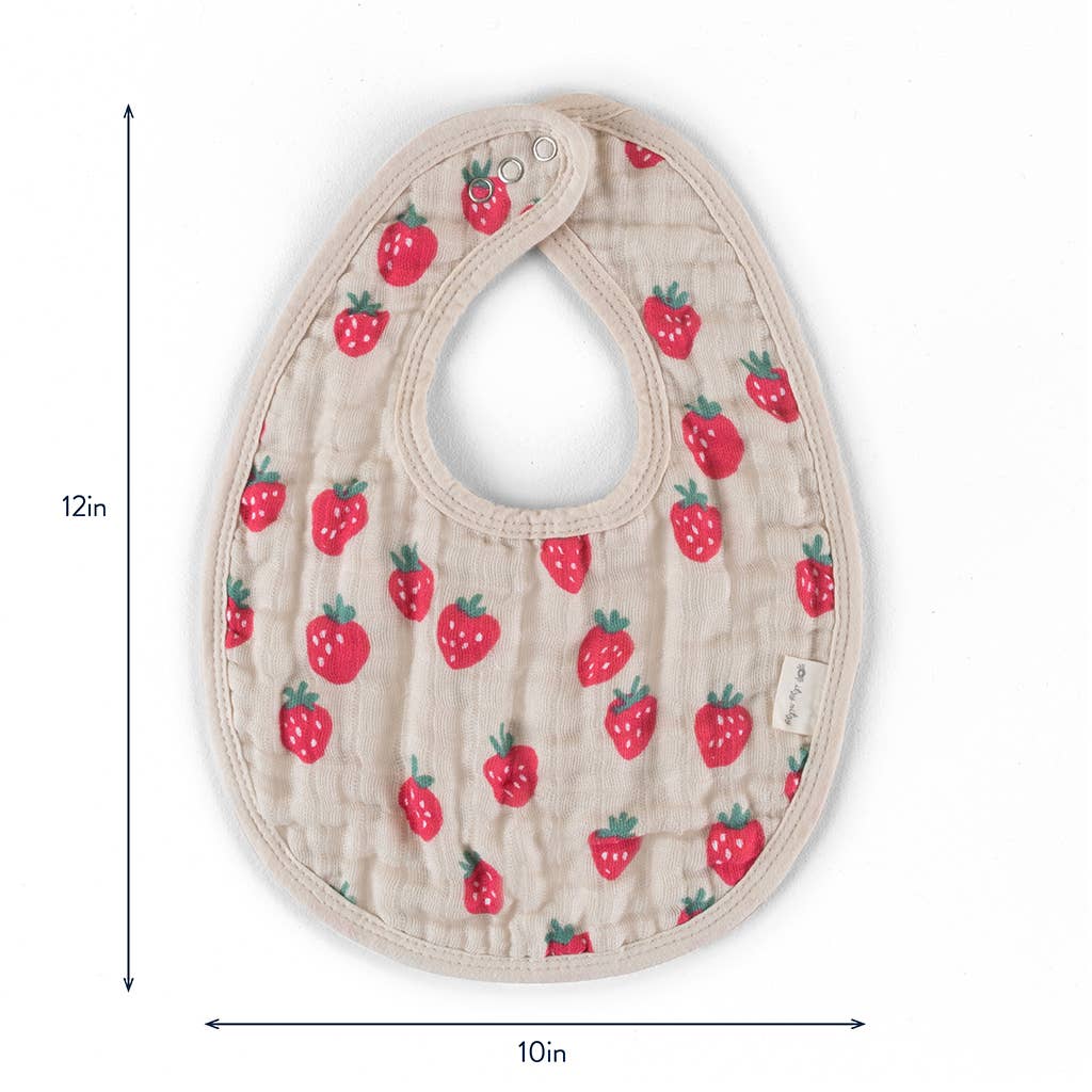Itzy Ritzy - Itzy Bibs™: Strawberries + Cream