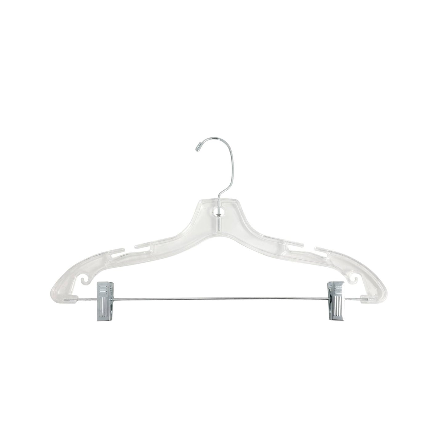 Suburban Sales - Plastic Clothes Top Hanger (100 count): Clear / 10" Childrens' Top Hanger