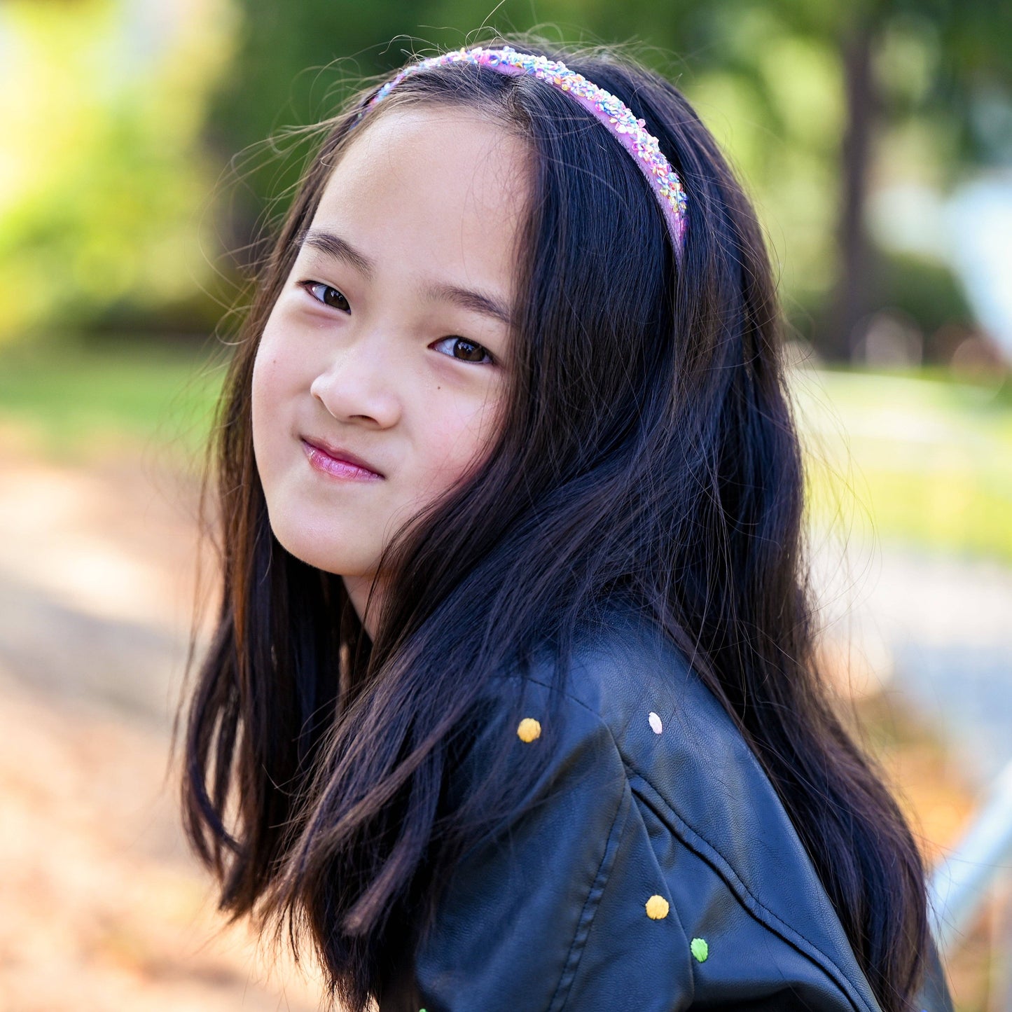 Frog Sac - Thin Sequin Headband - Non Slip Hair Accessories for Kids