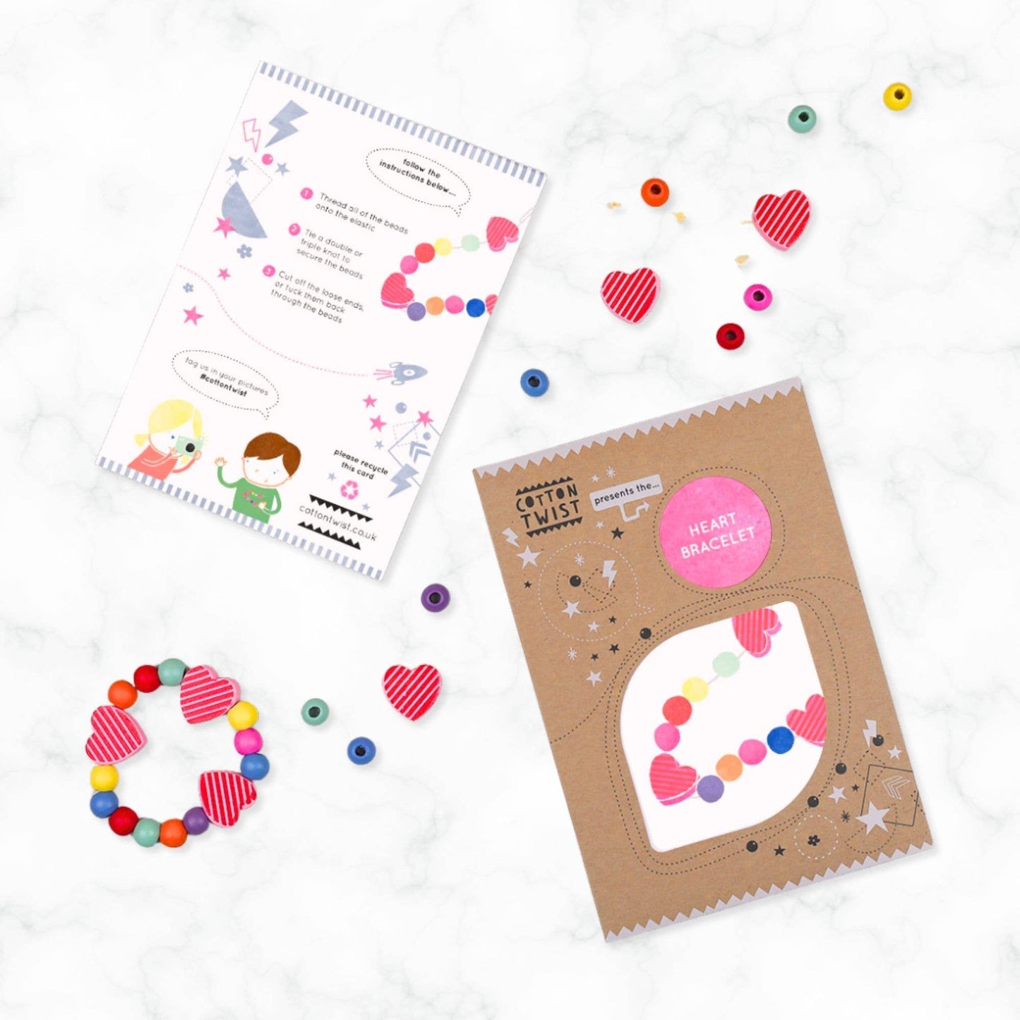 Cotton Twist - Make Your Own Heart Bracelet