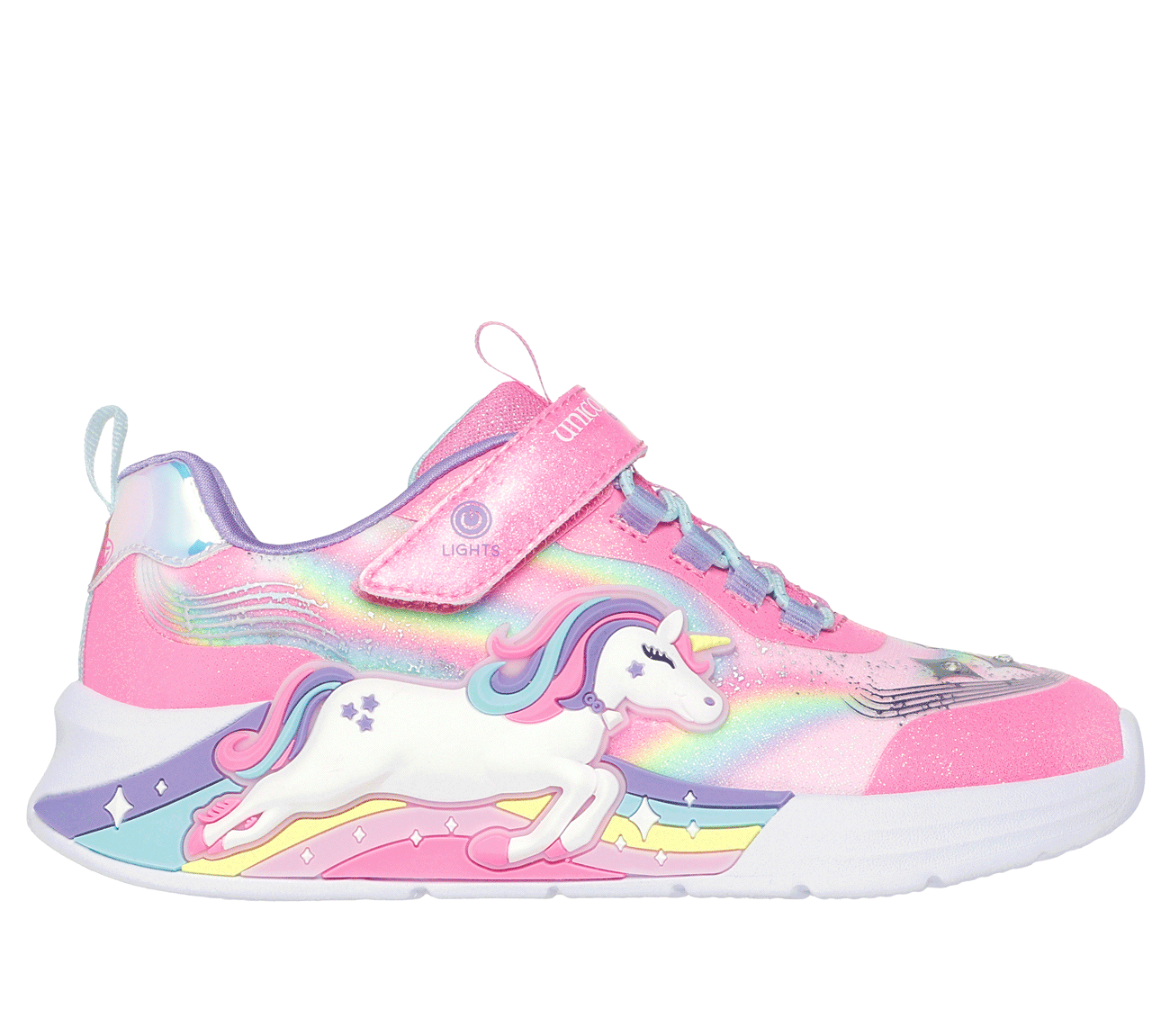 Skechers S-Lights: Unicorn Chaser Sneakers Pink