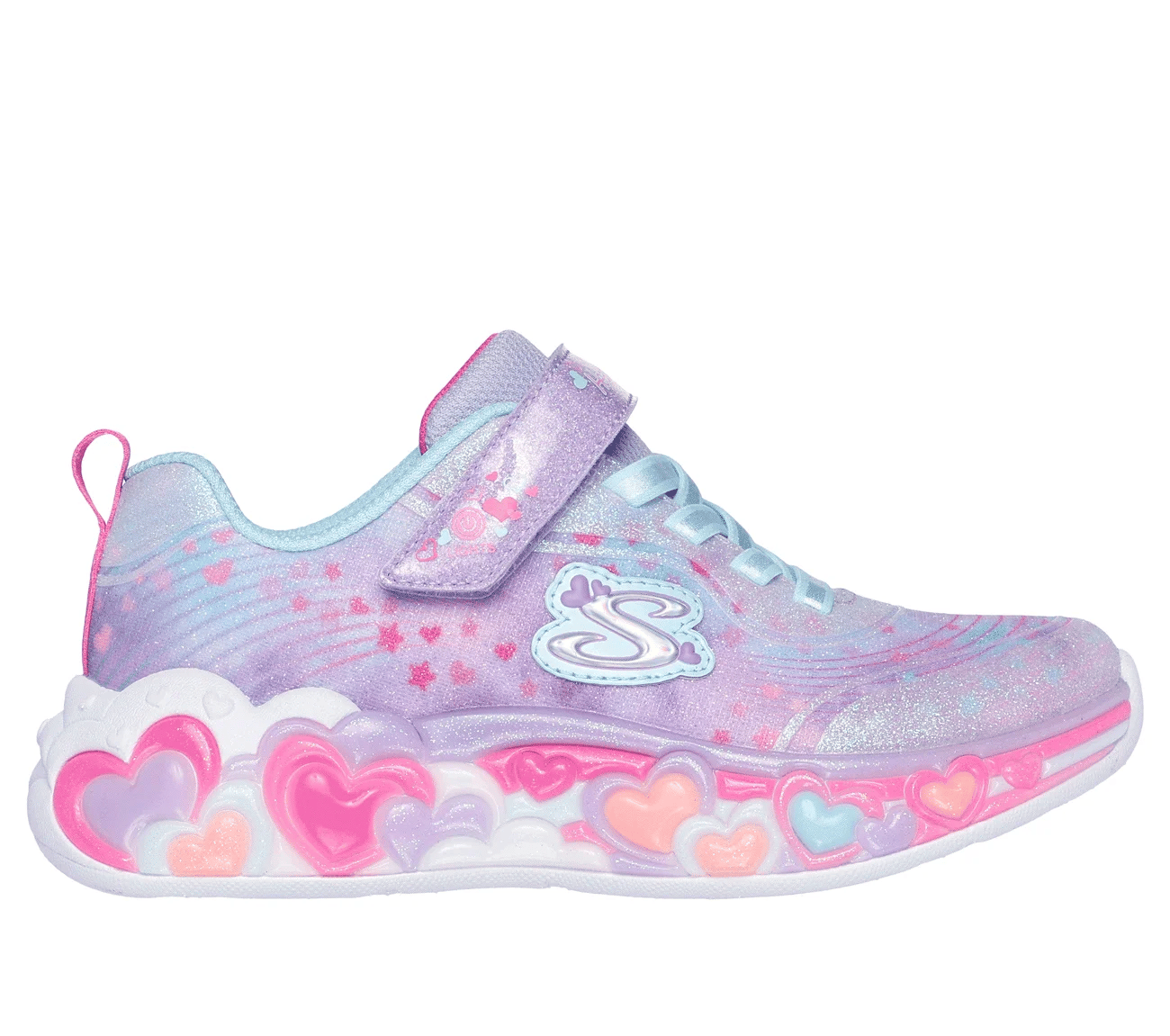 Skechers S-Lights Eternal Heart Lights light-up sneaker for girls