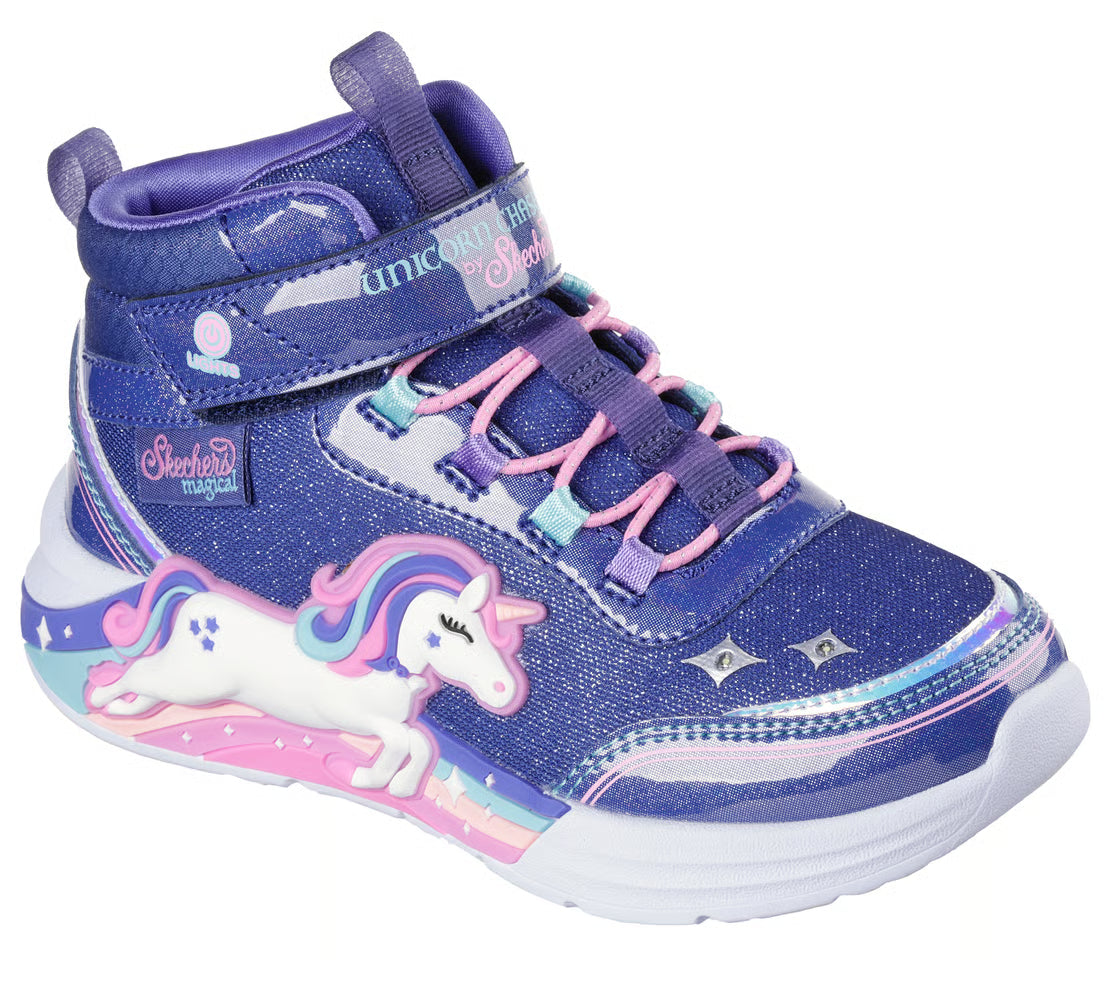 Skechers - S-Lights: Unicorn Chaser - Jumping Magic Mid Top Sneaker