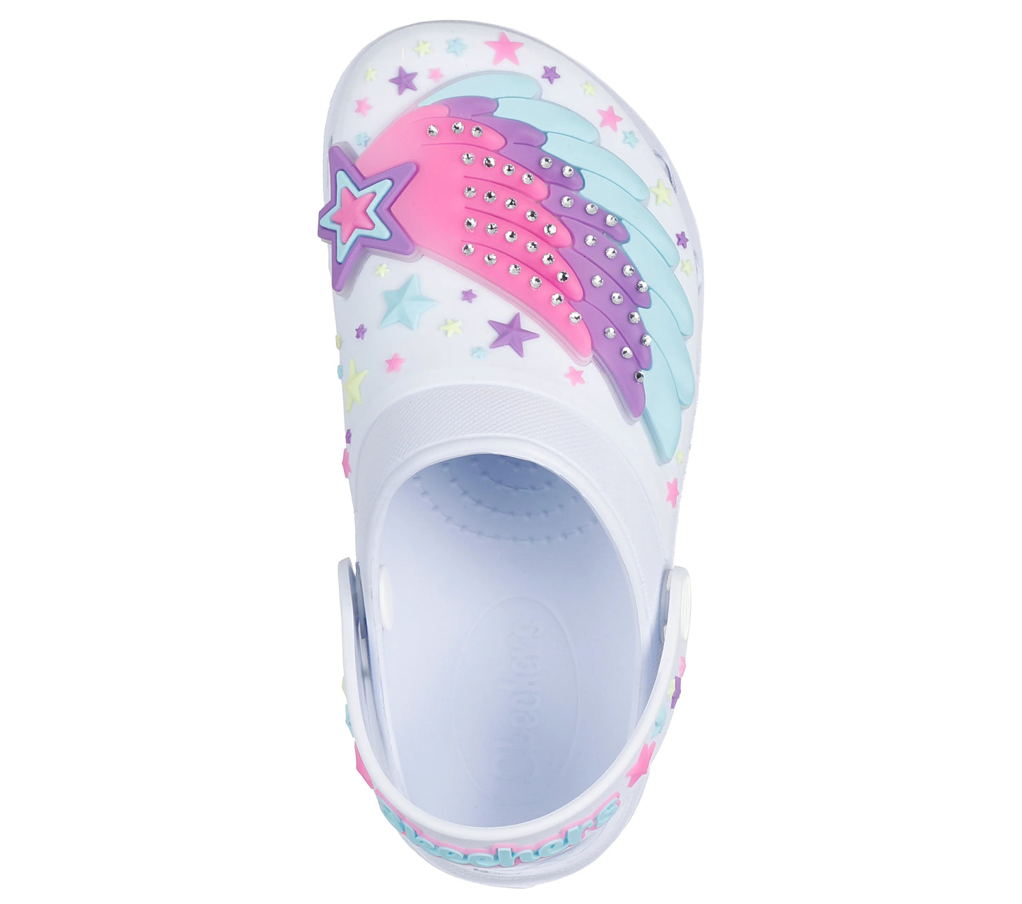 Skechers Foamies: Sweetheart - Wing Stars White