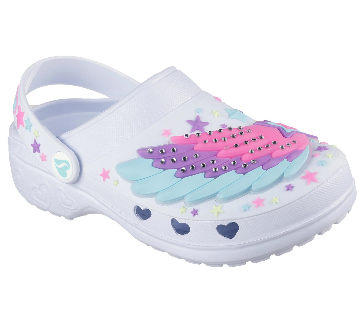 Skechers Foamies: Sweetheart - Wing Stars White