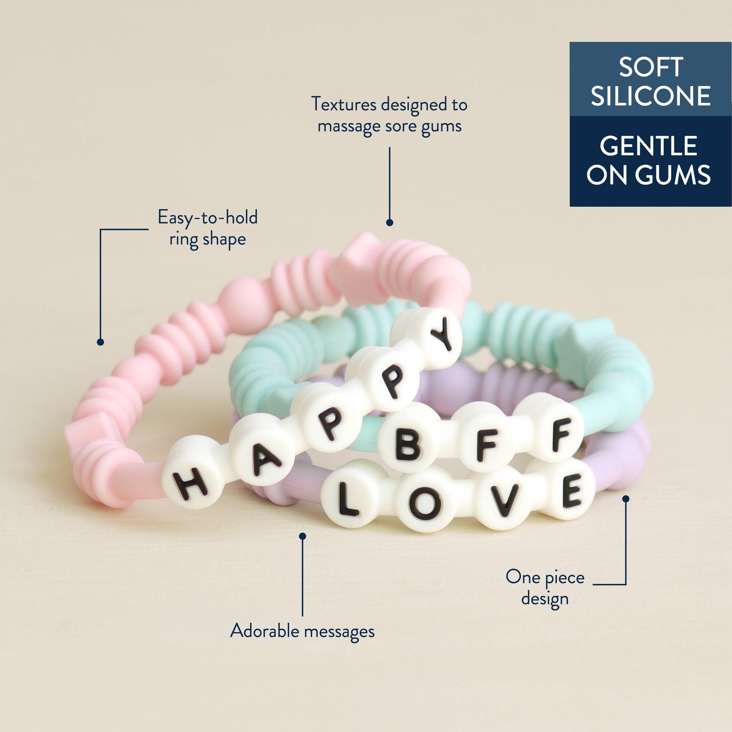 Itzy Ritzy - Bitzy Bands Silcone Teething Ring