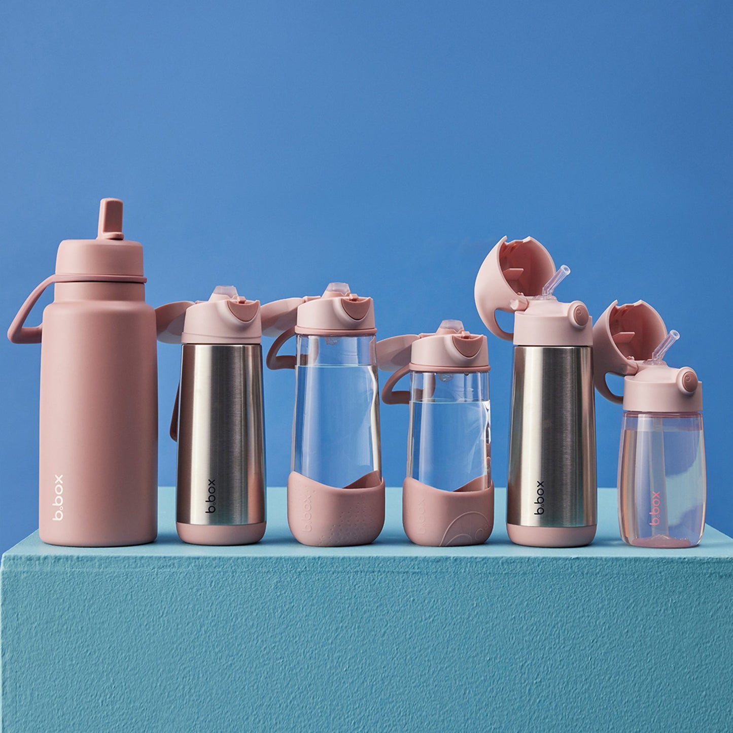 b.box - Tritan Sport Spout Bottle - 600ml - Blush  Crush