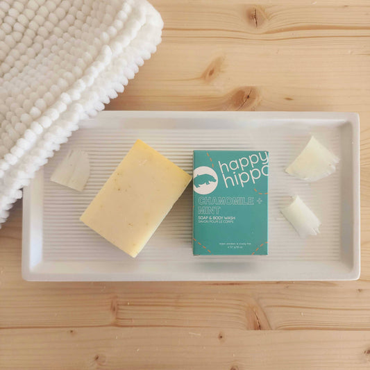 Happy Hippo Bath - Chamomile Mint - Natural Bar Soap