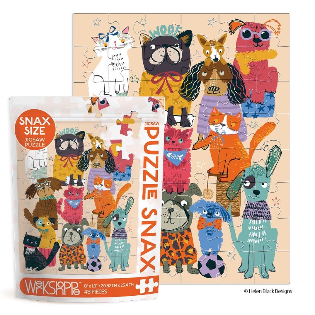 Werkshoppe 48 pc Puzzle Snax Fur Babies Puzzle
