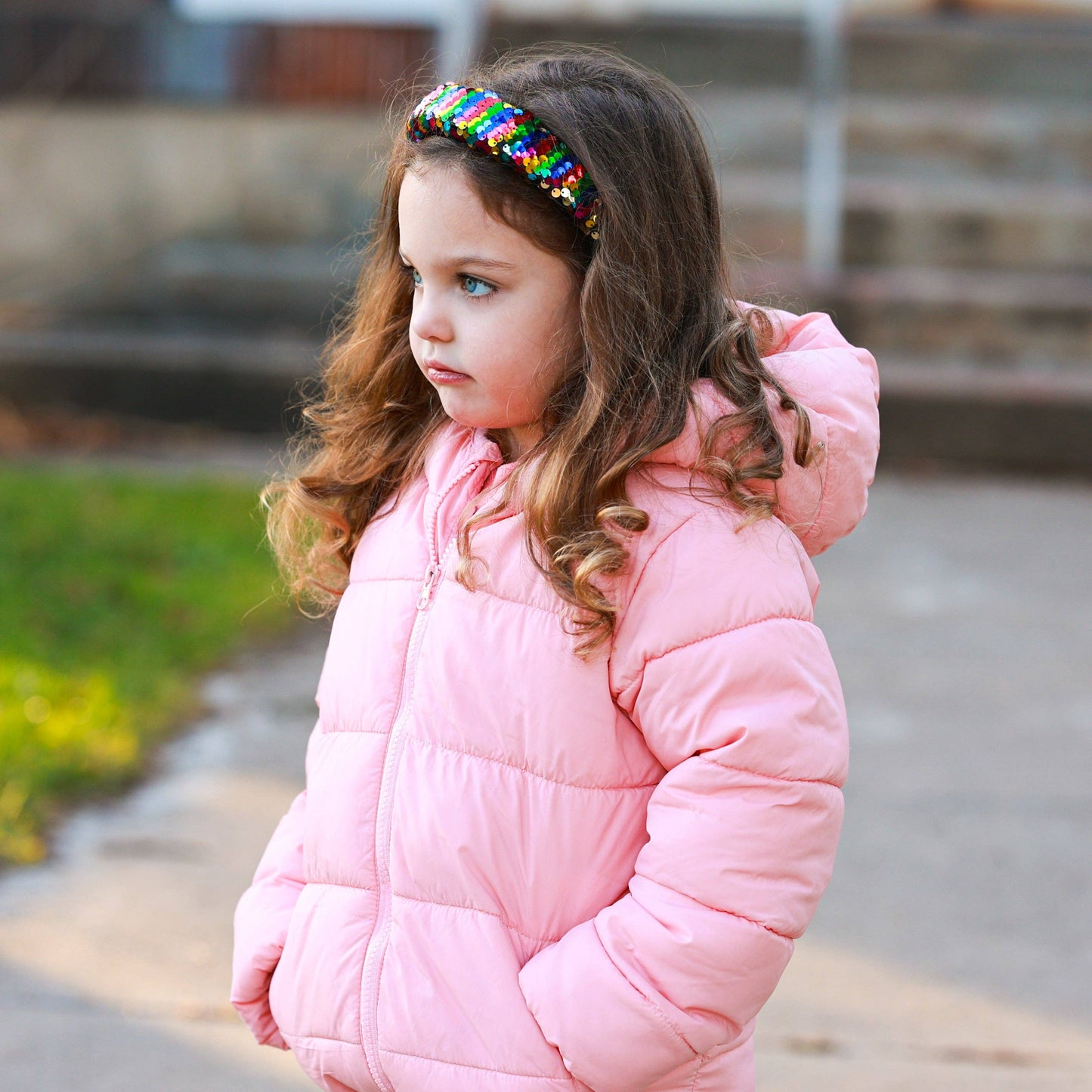 Frog Sac - Reversible Sequin Headband - Kids Padded Hair Band