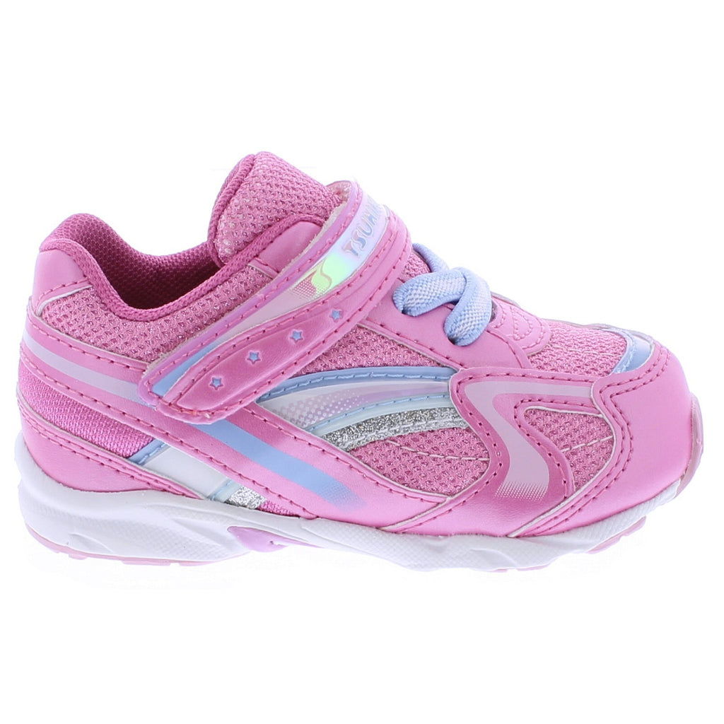 Tsukihoshi Glitz Children's Sneakers Pink Light Blue