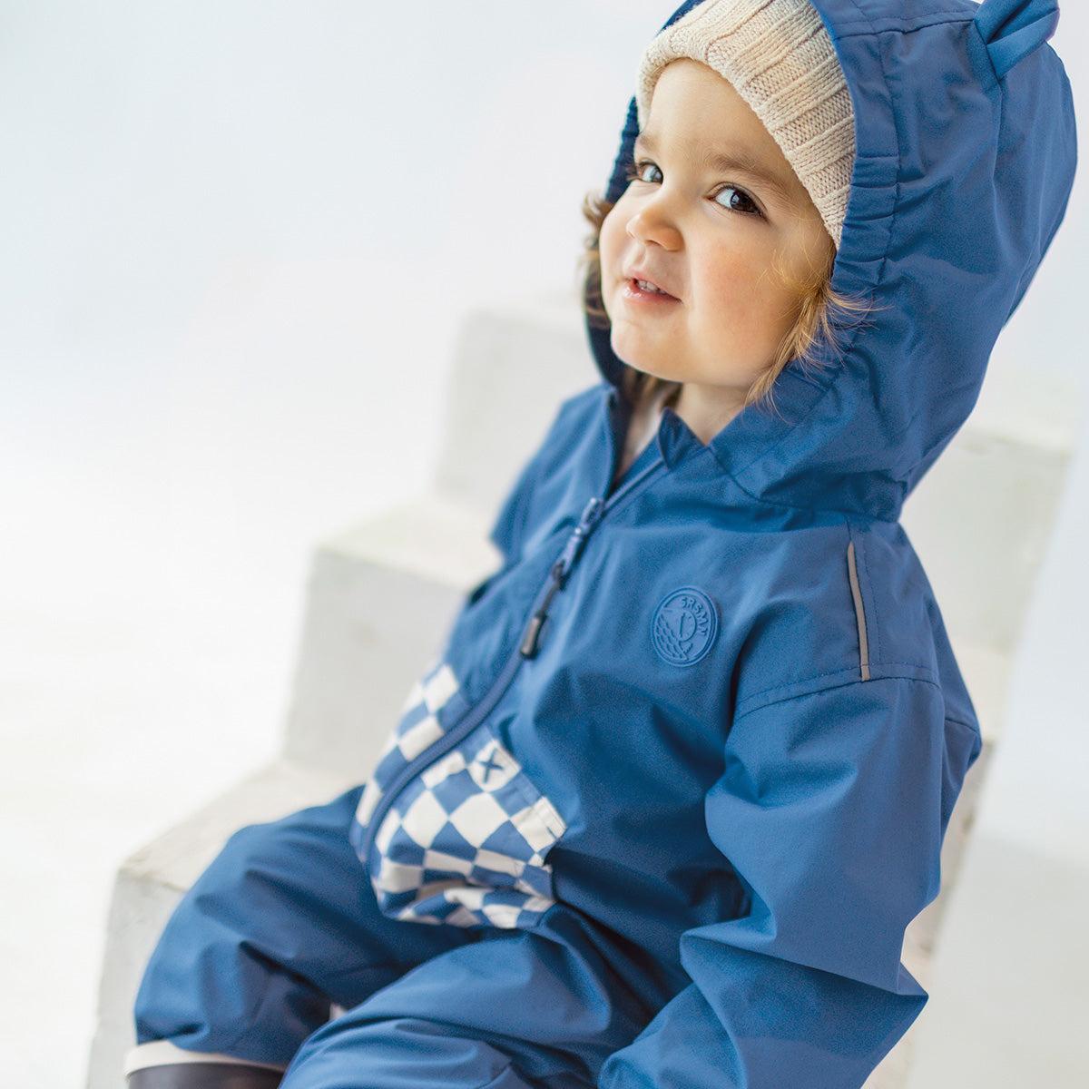 Souris Mini Baby Cream One-Piece Suit