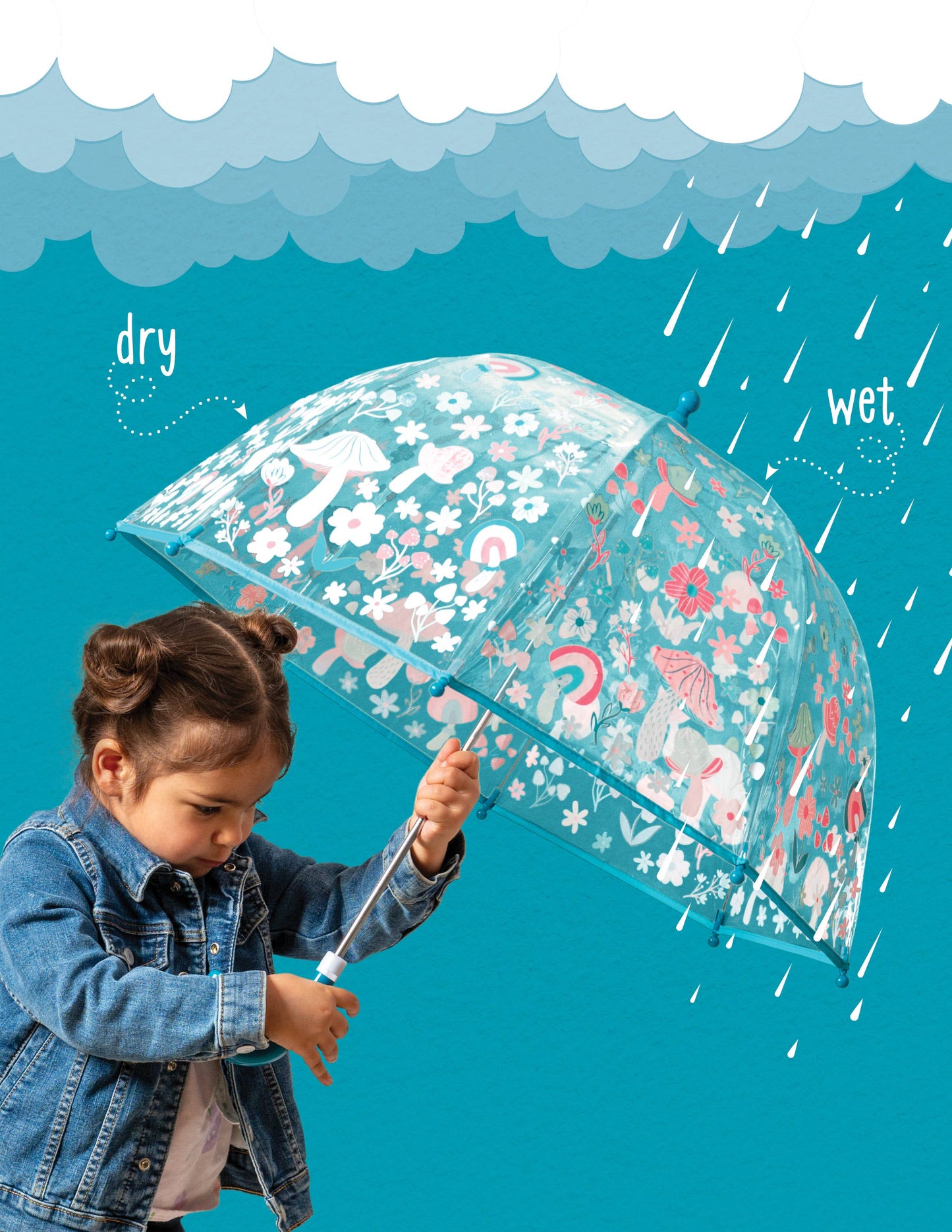 Stephen Joseph Gifts - Clear Color Changing Umbrella