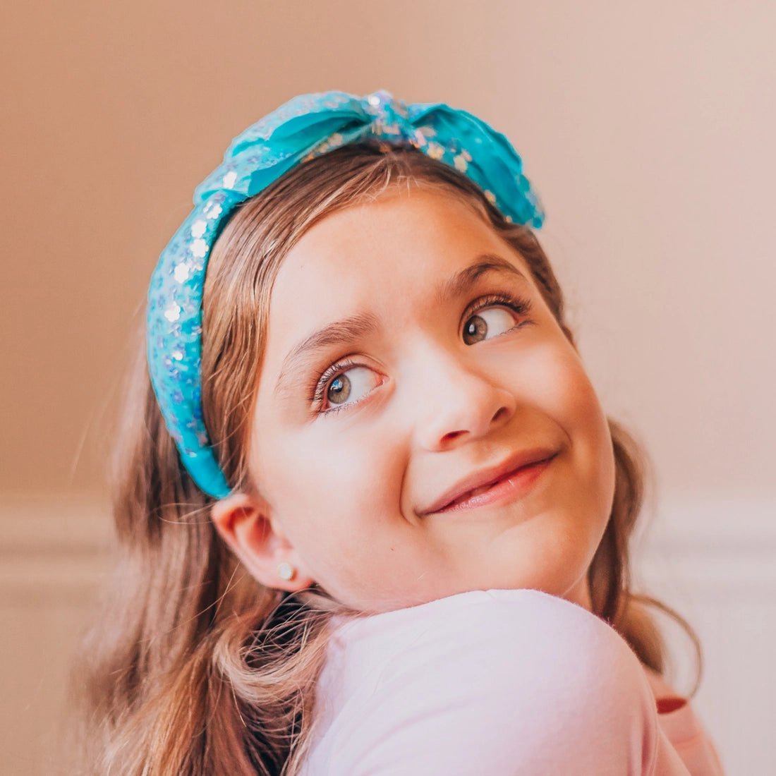 Frog Sac - Big Bow Headband - Double Layer Sequin