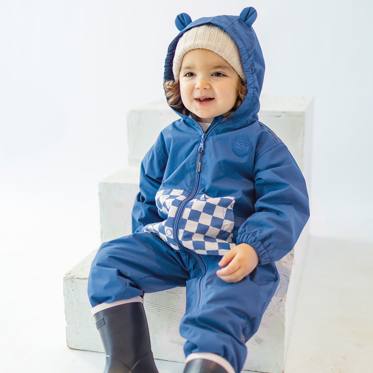 Souris Mini Baby Cream One-Piece Suit