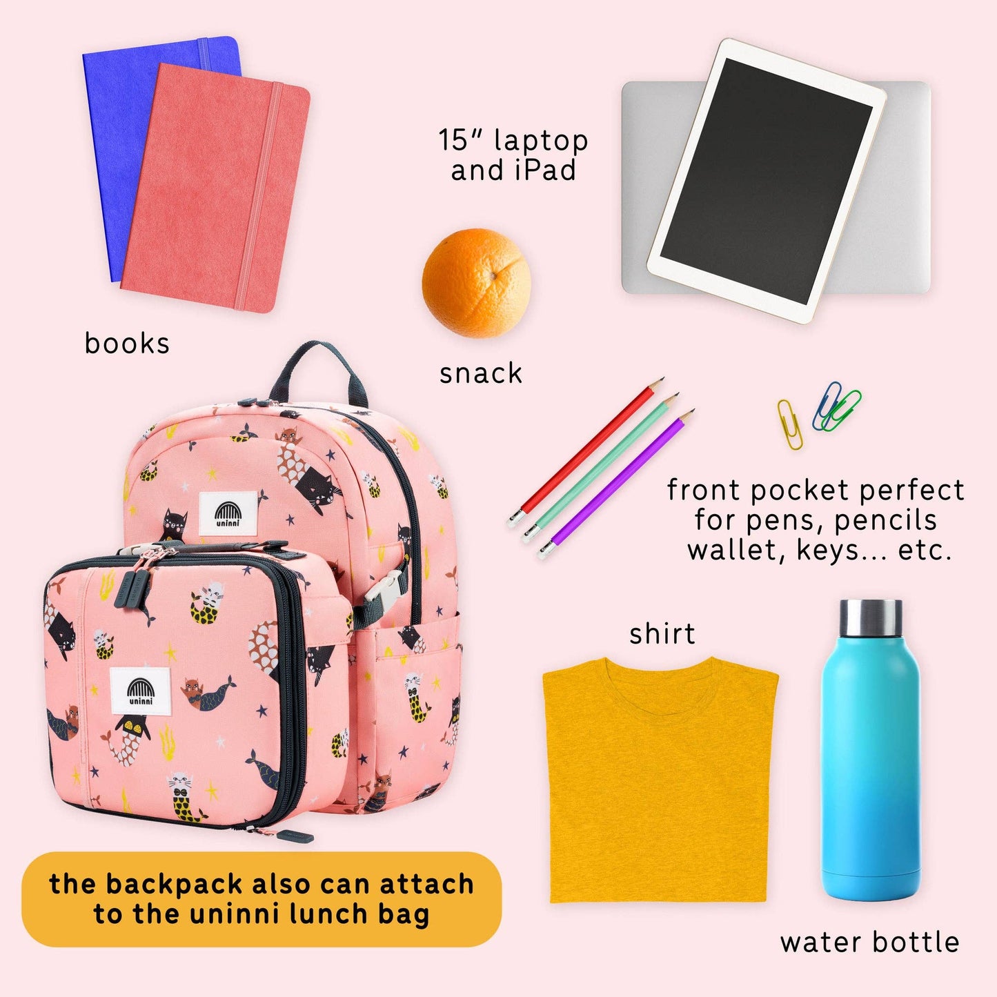 uninni - Ethan Backpack- Swimming Mercats: Swimming Mercats