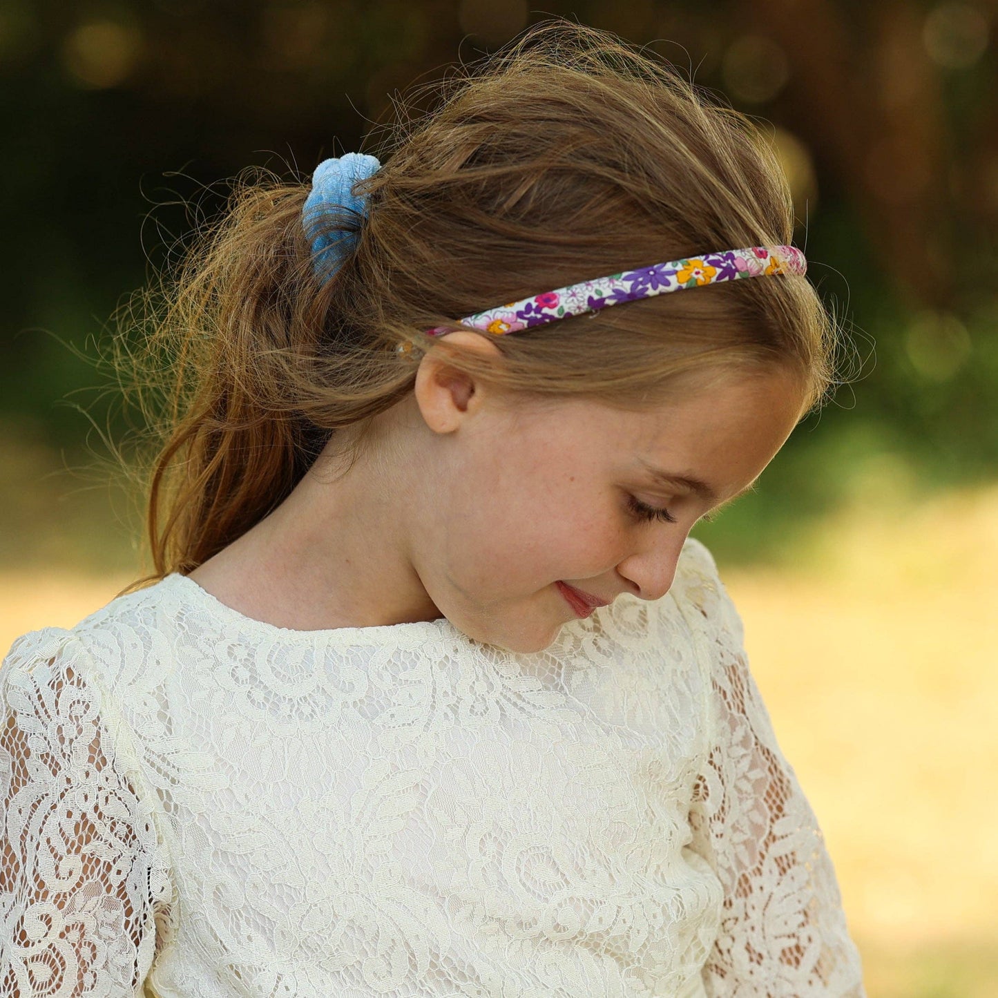 Frog Sac - Thin Floral Headband - Non Slip Hair Accessories for Kids
